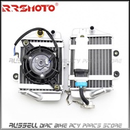 Water tank cooler engine radiator for Xmotos Apollo Motorcycle SHINERAY Zongshen Loncin Lifan 150cc 200cc 250cc engine Q