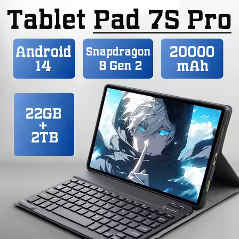Pad 7S Pro Tablet Tab Original 11 inch Android 14 Global Version Snapdragon 8 Gen 2 22GB+2TB PC 5G D