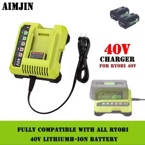 36V/40V For Ryobi Battery Charger Li-ion BPL3626 BPL3640 OP4040 BCL3620