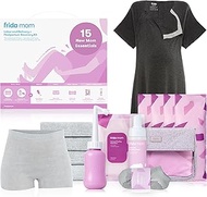 Frida Mom Hospital Packing Kit for Labor, Delivery, Postpartum Nursing Gown, Socks, Peri Bottle, Dis
