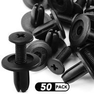 50Pcs 8mm Car Styling Closure Fastening Clips Plastic Screw Fasteners Bumper Fender Screw Buckle Cli