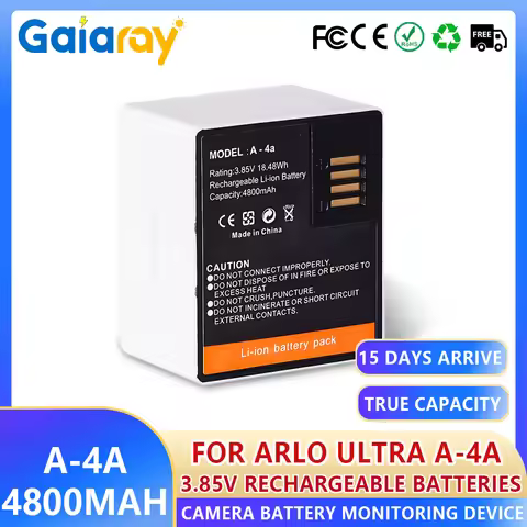 Replacement Battery A-4A For Arlo Ultra Arlo Ultra 2 Arlo Pro 3 Pro 4 A-4A VMC4040P Rechargeable Cam