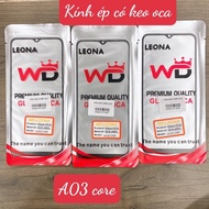 Samsung a03 core, a032 glass, glued laminated glass, screen laminated glass with oca glue ss a03 cor