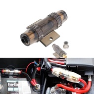 Car Fuse Box Audio 60 Amp Inline AGU Fuse Holder Fits 6 8 10 Gauge Wire CarAudio System FuseBox 1PCS