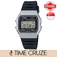 [Time Cruze] Casio Army Digital Silver Case Black Resin Men Women Kids Watch F-91WM-7A F91WM-7A F-91