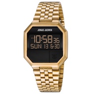 jam tangan pria dewasa Jonas Jasmin jj 5350 m digital alarm stopwatch stainless steel