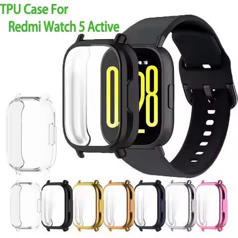 TPU Screen Protector Cover For Redmi Watch 5 Active Smartwatch Case Protective Shell For Redmi Watch