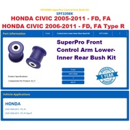 SUPERPRO BUSH HONDA CIVIC FD, FA Front Control Arm Lower-Inner Rear Bush Kit SPF3398K