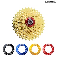 [SM]Bicycle Flywheel Cover Colored Lock Ring CNC Process High Strength Aluminum Alloy Fixed Bicycle Parts 11T MTB Road Folding Bike Cassette Flywheel Lock Nut Bike Accessories