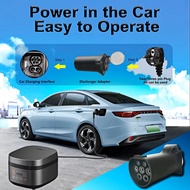 หัวจ่ายไฟออกจากรถ EV V2L Vehicle to load หัวแปลง จ่ายไฟจากแบตรถไฟฟ้าสู่ภายนอก EV Type2 16A รองรับ BY