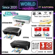 Canon Printer Wireless PIXMA E470 All-In-One for Low-Cost Printing - Genuine Canon Malaysia - PG47 C