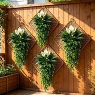 VINTA Artificial Eucalyptus Hanging Plant, Realistic Simulated Eucalyptus Wall Vine Set, Anti-fade L