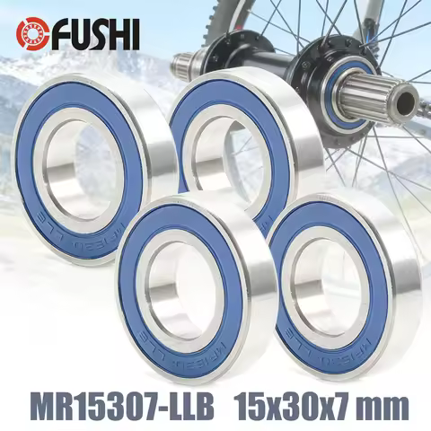 4PCS MR15307-LLB 15*30*7 mm ABEC-3 Ball Bearings 15307RS For Industry Nine Bicycle Hub Bottom Bracke