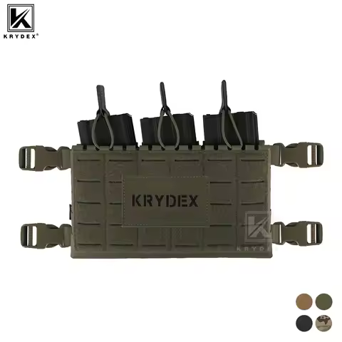 KKRYDEX Tactical MK5 Micro Fight Chassis Laser Cut Chest Rig Lightweight Panel 5.56 MP7 Magazine Pla