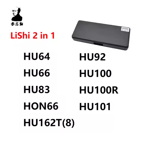 Lishi Vehicle 2-in-1 Decoder Cars Lock Set HU66 HU162T(8) HU64 HU92 HU100 HU83 HU100R HU101