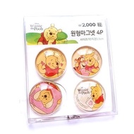 韓國大創  迪士尼 Pooh 小熊維尼系列 冰箱磁鐵(4入)