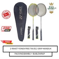 [ TERLARIS ] 2 Raket Badminton Yonex Free Tas dan Grip Handuk / Raket Badminton Original / Raket Berkualitas / Raket Yonex Murah / Raket Bulutangkis Yonex
