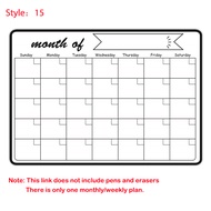 【Free Returns】 A3 Size Weekly & Monthly Planner Dry Erase Whiteboard Fridge Sticker Calendar 13-19 s