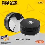 Triangle Press Coffee Distribution Tamper 51mm 53mm 58mm