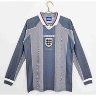#ENG 96 Home Away Long Sleeve Retro Soccer Jersey Football #BECKHAM #GASCOIGNE