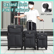 【Ready Stock】18/20/24/"inch Expandable Nylon Soft Case Anti-Scratch 2 wheels Hard Case Luggage bag