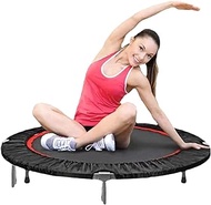 Home Office Fitness Trampoline Foldable Edge Cover Exercise Workout Rebounder Trampoline Indoor/Outdoor for Jump Sports for Toddlers And Adults 48in with armrests (Color : Withoutarmrests, Size : 48