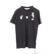 【二手】 OFF-WHITE短袖T卹OFF-WHITE × MLB 二手水洗深灰色純棉T卹 男款 A