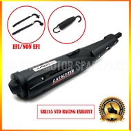 YAMAHA SRL115 SRL115FI LAGENDA115 LAGENDA115FI STANDARD RACING EXHAUST 2 IN 1 SET - APIDO RACING
