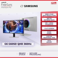 Samsung 27" Odyssey OLED G6 G60SD QHD 360Hz Gaming Monitor