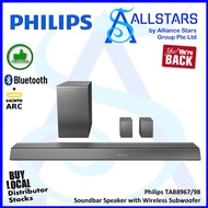 (ALLSTARS) Philips Soundbar Speaker with Wireless Subwoofer TAB8967 / 5.1.2 Channel / Bluetooth (Warranty 1Year)