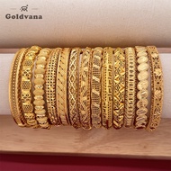 Goldvana Gold Plated​​ 916 Emas Dubai Hollow Out Elegant Tangan Bangkok bangle 24K Closed Cartier Lo
