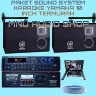 Paket sound karaoke speaker yamaha 10inch +amplifier