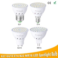 GU10 LED E27 Lamp E14 Spotlight Bulb 48/60/80leds Lamp 220V Light Bulbs MR16 Spot Light 5W 7W 9W
