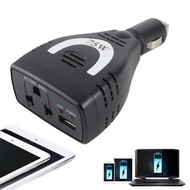 shopp Car Power Inverter  75W DC12V to AC 100V-240V Converter USB Charger Adapter
