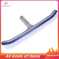 [Oqudy] 18 Inch Outdoor Pool Wall Brush Swimming Pool Cleaning Tool Aluminum Handle for Pond Spa  Po