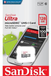 SanDisk 100MB/s 128GB 128G Ultra micro SD micro SDXC C10 記憶卡