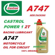 A747 2T POWER 1 Racing Engine Oil 1 Liter  Synthetic Minyak Engin Enjin High Speed Race 100% Origina
