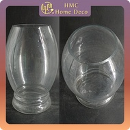 H 40CM GLASS VASE 8055 CONTAINER FLOWER DECORATION FOR GROWING AQUATIC PLANTS PASU BUNGA KACA