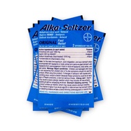 🏅Alka Seltzer Aspirin - USA version -  1 Sachet Original Flavor - No Colouring / Artificial Flavouri