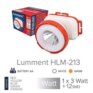 HLM 213 LED Headlamp 3W + 12W Head Light AA Battery Head Lamp White Lumment