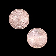 Koin Jerman 2 Euro Cent Tahun 2002-2023