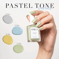 สีทาเล็บกึ่งเจล ไม่อบ U-DELI Vegan Nail Polish สีทาเล็บ ยาทาเล็บ โทนพาสเทล Pastel U689-692 16ml Pigm