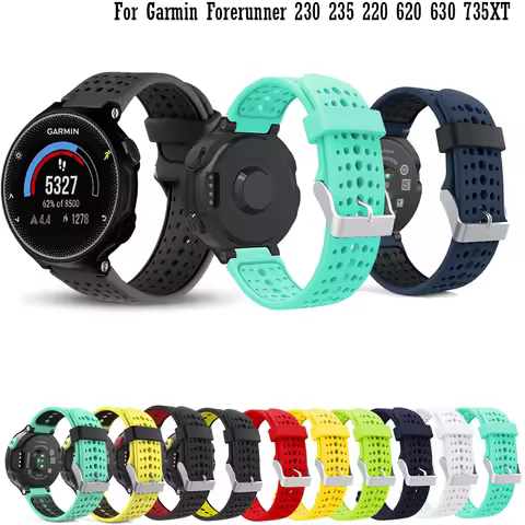 WatchBand For Garmin Forerunner 235 235 Lite 735XT Band Silicone Bracelet For Forerunner 220 230 620