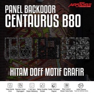 Black Engraved C B80 Backdoor Panel