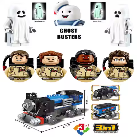 Ghostbuster Ghost Buster Raymond Stantz Stay Puft Marshmallow Man Model Building Blocks Bricks Toys 