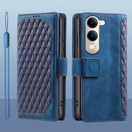 For Vivo Y19e 5G Flip leather Card Holder Book Wallet stand Full Protection Case For Vivo Y19E 5G Ph
