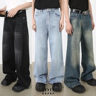 IBB TADEO WIDE FIT JEANS กางเกงยีนส์ขากระบอกใหญ่รุ่นความยาว 43นิ้ว