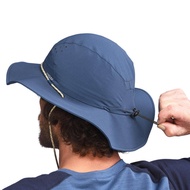 หมวกกันรังสียูวีเพื่อการเทรคกิ้งบนภูเขาสำหรับผู้ชาย สีฟ้า  MEN'S MOUNTAIN TREKKING ANTI-UV HAT BLUE FORCLAZ