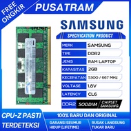 RAM LAPTOP SAMSUNG DDR2 2GB 5300 /667MHz ORIGINAL RAM SODIMM 1.8v 2GB