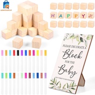 Enduring Baby Shower Game Sign Set Creative Infant Wooden Shower Games Kit DIY Baby Bath Sign Kit SH